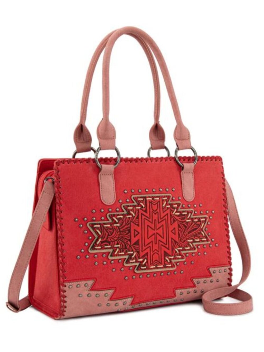 Montana West Tooled Aztec Concealed Carry Tote/Crossbody